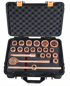 GARWIN INDUSTRIAL GSS-ST21A Набор головок искробезопасных 3/4” 21пр.