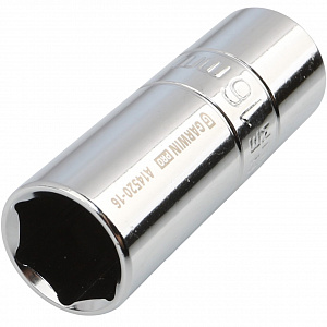 GARWIN PRO A14520-16 Головка, 1/2", 16 мм, торцевая, 6-гранная, свечная, резиновый фиксатор