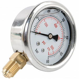 GARWIN PRO A85650-60 Манометр гидравлический 0-60 атм 63 мм G1/4 глицериновый для наборов серии A85
