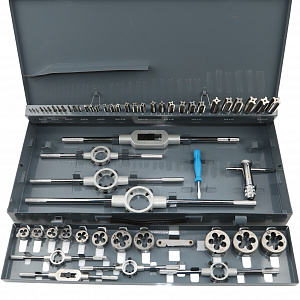 GARWIN INDUSTRIAL GM-TCS55 Набор метчиков и плашек М3 - 20, HSS, DIN352, 55 предметов