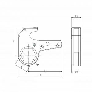 GARWIN INDUSTRIAL 541012-4-K-S55 Кассета для гидравлического гайковёрта; 55 мм
