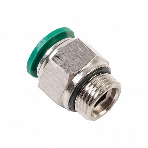 GARWIN PRO 808520-12-38-1 Фитинг цанговый M3/8" 12мм, с уплотнителем, метал. корпус