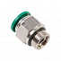 GARWIN PRO 808520-12-38-1 Фитинг цанговый M3/8" 12мм, с уплотнителем, метал. корпус-4004