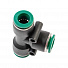 GARWIN PRO 808550-T-10-10-10 Фитинг цанговый Т-тройник 10 мм, с уплотнением, пластм. корпус-4004