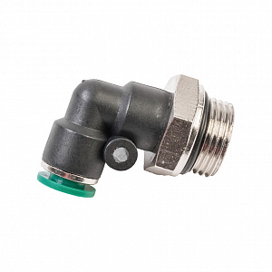 GARWIN PRO 808520-Г-6-38-1 Уголок M3/8" цанга 6 мм, с уплотнением, пластм. корпус