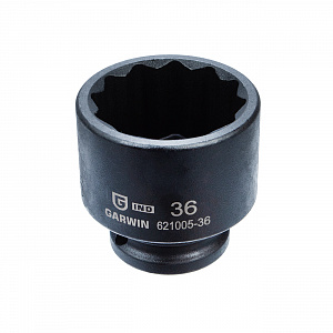 GARWIN INDUSTRIAL 621005-36 Головка, 1/2", 36 мм, торцевая, 12-гранная, ударная