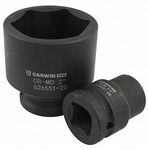 GARWIN PRO 626551-20 Набор ударных головок дюймовых 3/4", 56 мм, 20 пр., 3/4" — 2"