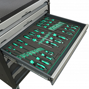 GARWIN PRO S01006-263 Тележка инструментальная 6 полок с комплектом инструмента, 263 пр., серая