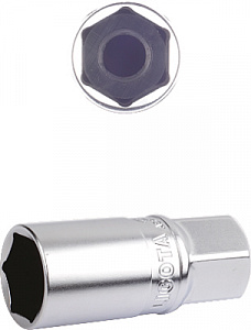 Licota ASP-A1221 Головка, 1/2", 21 мм, торцевая, 6-гранная, глубокая, свечная