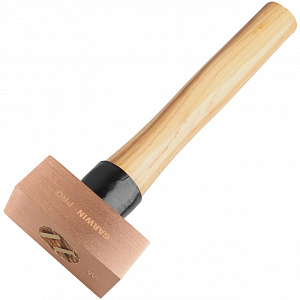 GARWIN PRO GHT-HW0800C Молоток медный с деревянной рукояткой, 800 г
