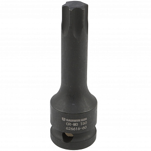 GARWIN PRO 626616-60 Головка, 1/2, T60, торцевая, TORX, ударная, 78 мм