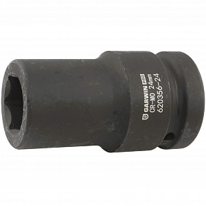 GARWIN PRO 620356-24 Головка, 1", 24 мм, торцевая, 6-гранная, ударная, глубокая