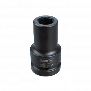 Licota A8021L Головка, 1", 21 мм, торцевая, 6-гранная, ударная, глубокая