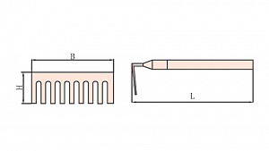 GARWIN INDUSTRIAL GSX-TP02 Грабли искробезопасные 350х100 мм, длина 1270 мм