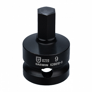 GARWIN INDUSTRIAL 626610-9 Головка торцевая, 1/2", HEX наружный, H9, ударный