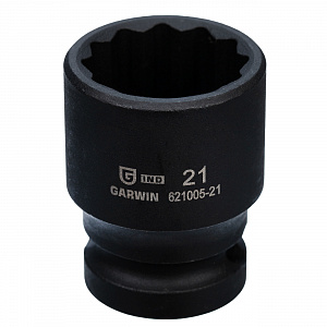 GARWIN INDUSTRIAL 621005-21 Головка, 1/2", 21 мм, торцевая, 12-гранная, ударная
