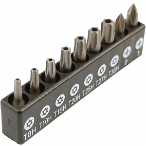 GARWIN PRO 632504 Набор бит 1/4" 25 мм на держателе TORX с отв., PH