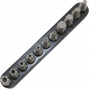 Licota ALK-8009-BIT2-CK Набор бит 1/4" 25 мм на держателе TORX c отв., HEX