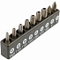 GARWIN PRO 632504 Набор бит 1/4" 25 мм на держателе TORX с отв., PH-4004