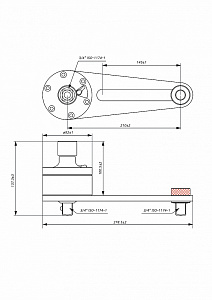 Licota AQMT-PN46150 Усилитель крутящего момента, мультипликатор 1/3.8, 1/2" х 3/4" 1500 Нм