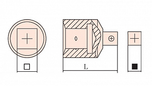 GARWIN INDUSTRIAL GSS-M08 Переходник искробезопасный 3/8" - 1/2"
