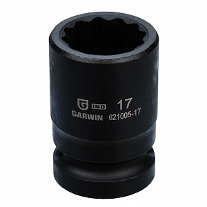 GARWIN INDUSTRIAL 621005-17 Головка, 1/2", 17 мм, торцевая, 12-гранная, ударная