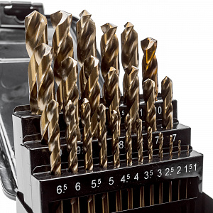 RUNTEC RT-DSCB25 Набор сверл по металлу RUNTEC 1-13 мм, HSS-Co5, 25 предметов