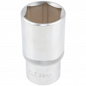 Licota N4032L Головка, 1/2", 32 мм, торцевая, 6-гранная, глубокая