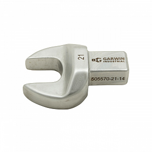 GARWIN INDUSTRIAL 505570-21-14 Насадка для динамометрического ключа рожковая 21 мм, с посадочным квадратом 14х18