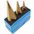 GARWIN INDUSTRIAL 102550-4-12*4-30 Набор ступенчатых сверл 4-12, 4-20, 4-30 мм, HSS, TiN-4004