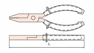 GARWIN INDUSTRIAL GSS-ZJ04 Плоскогубцы прямые искробезопасные 200 мм