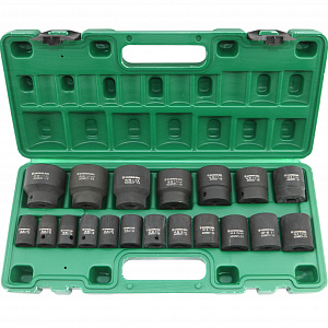 GARWIN PRO 626521-19 Набор ударных головок дюймовых 1/2", 38 мм, 19 пр., 3/8" - 1-1/2"