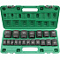GARWIN PRO 626521-19 Набор ударных головок дюймовых 1/2", 38 мм, 19 пр., 3/8" - 1-1/2"-4004