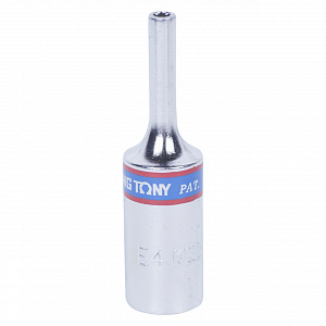 Головка торцевая TORX Е-стандарт 3/8", E4, L = 63 мм KING TONY 327504M