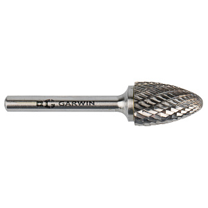 GARWIN INDUSTRIAL 900625-16*25*69 Борфреза параболическая с закругленным концом 16x25x69 мм, VHM, DC, форма F (серия 900625)