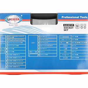 Licota ALK-8010F Набор инструмента 1/2" и 1/4" 94 предмета