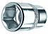 Licota ATF-4006C Головка, 3/8", 16 мм, торцевая, 6-гранная, глубокая, свечная-4004