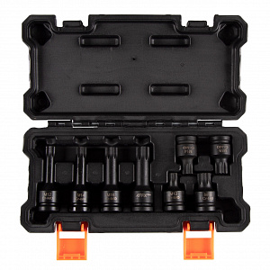 Набор ударных торцевых насадок 1/2", Spline, M12-M18, L = 45-78 мм, кейс, 8 предметов AFFIX AF00746008C