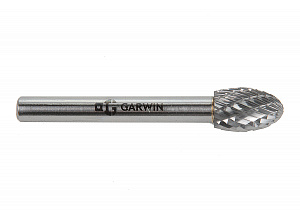 GARWIN INDUSTRIAL 900605-10*16*60 Борфреза овальная 10x16x60 мм, VHM, DC, форма E (серия 900605)