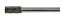 GARWIN INDUSTRIAL 900505-5-16-80 Борфреза цилиндрическая с гладким торцом 5x16x80 мм, VHM, DC, форма A (серия 900505)-4004
