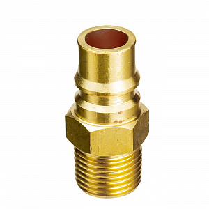 GARWIN PRO 808216-1 Пневморазъём высокой пропускной способности "папа" - наружная резьба 1", латунь