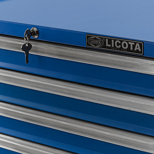 Licota AWX-2603B-N-R Тележка инструментальная с карманом, 7 полок, синяя