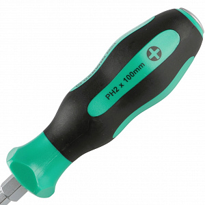 GARWIN PRO 634135-PH2*100 Отвертка усиленная цельнометаллическая PH2, 100 мм