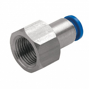 GARWIN PRO 808520-6-18-0 Цанговый разъем F1/8" 6 мм, с уплотнением, металличекий корпус
