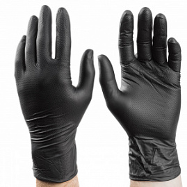 RUNTEC RT-GLVS-M Перчатки Tenacity нитриловые высокопрочные, размер M (100 штук)-4592014