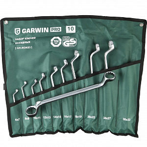 GARWIN PRO GR-RDK03 Набор ключей накидных 75° 10 предметов 6х7-30х32 мм