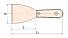 GARWIN INDUSTRIAL GSS-XDE06 Шпатель искробезопасный 145х150 мм с деревянной рукояткой-4004