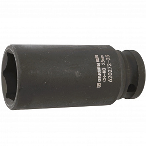 GARWIN PRO 620272-25 Головка, 1/2", 25 мм, торцевая, 6-гранная, ударная, глубокая
