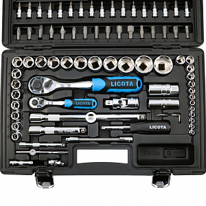 Licota ALK-8010F Набор инструмента 1/2" и 1/4" 94 предмета