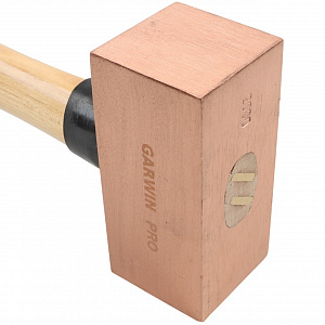 GARWIN PRO GHT-HW2000C Молоток медный с деревянной рукояткой, 2000 г